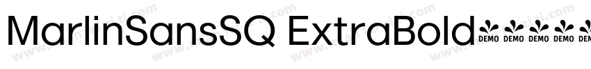 MarlinSansSQ ExtraBold字体转换